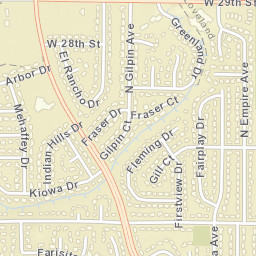 2401-2443 Wilson Avenue, Loveland, CO Street Map