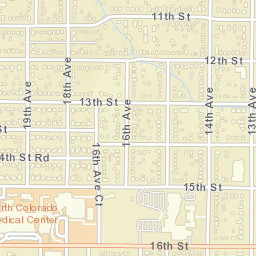 1910-2098 15th St Greeley CO 80631 Street Map