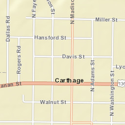 340 Walnut St Carthage Illinois Street Map