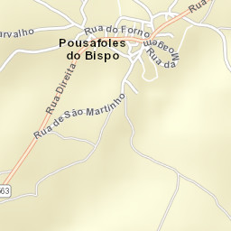 Pousafoles do Bispo Street Map
