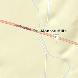 Monroe Mills Ohio Street Map