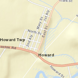 Howard Ohio Street Map