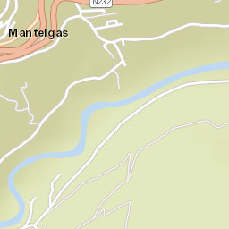 Manteigas Street Map