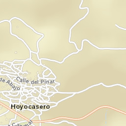 Hoyocasero Street Map