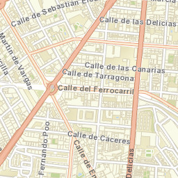 Arganzuela Street Map
