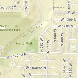 1066 North 390 West, American Fork, UT Street Map