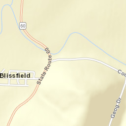 Blissfield Ohio Street Map