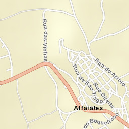Alfaiates Street Map