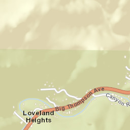 Loveland Heights Colorado Street Map