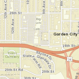 Garden City Colorado Street Map