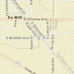 108 South Pear Street, De Witt, NE 68341 Street Map