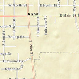 Anna Ohio Street Map