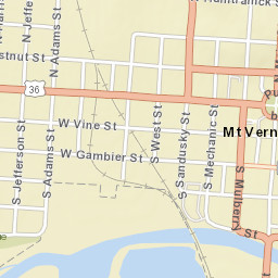 Mount Vernon Ohio Street Map
