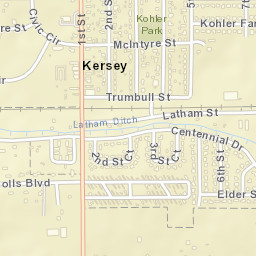 Kersey Street Map