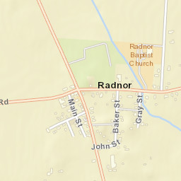 Radnor Ohio Street Map