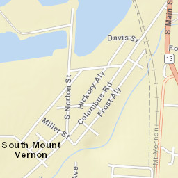 South Mount Vernon Ohio Street Map