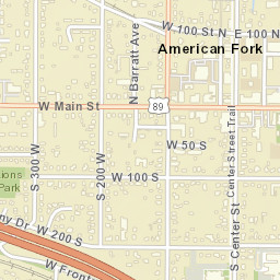 American Fork, UT, USA Street Map