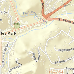 Estes Park Street Map