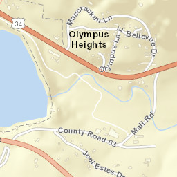 Olympus Heights Colorado Street Map