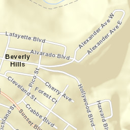 Hollywood Addition Ohio Street Map