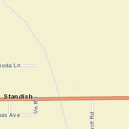 Standish California Street Map