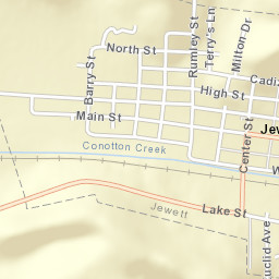 Jewett Ohio Street Map