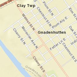 Gnadenhutten Ohio Street Map