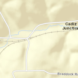 Cadiz Junction Ohio Street Map