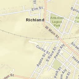 201-205 North Race Street, Richland, PA Street Map