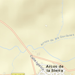 Arcos de la Sierra Street Map