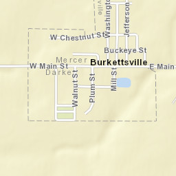 Burkettsville Ohio Street Map