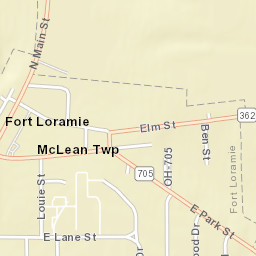 Fort Loramie Ohio Street Map