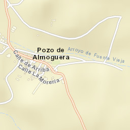 Pozo de Almoguera Street Map