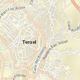 Teruel Street Map