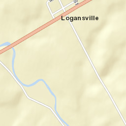 Logansville Ohio Street Map