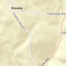 Keene Ohio Street Map