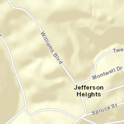 Jefferson Heights Ohio Street Map