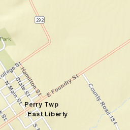 9713-9999 East Foundry Street, East Liberty Street Map