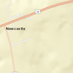 Newcastle Ohio Street Map