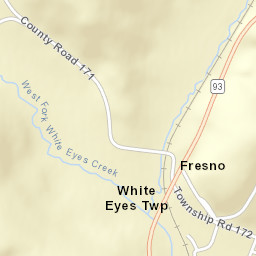 Fresno Ohio Street Map