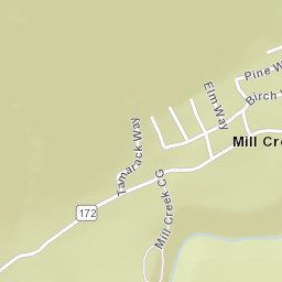 Mill Creek California Street Map