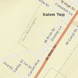 Port Washington Ohio Street Map