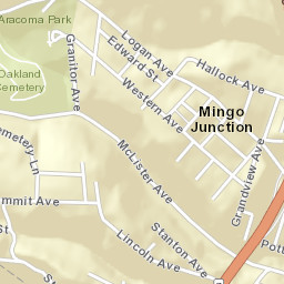 Mingo Junction Ohio Street Map