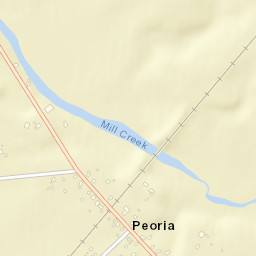 Peoria Ohio Street Map