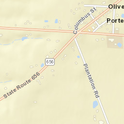 Olive Green Ohio Street Map