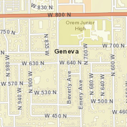 685 North 980 West, Orem, UT 84057, USA Street Map