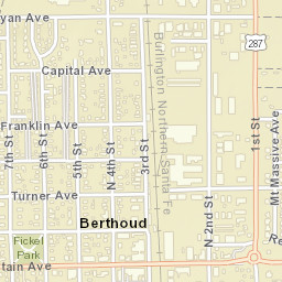 Berthoud Street Map
