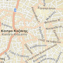 Kozáni Street Map