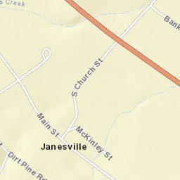 Janesville California Street Map