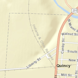 Quincy Ohio Street Map